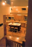 1980 Excelsior - Street of Dreams - kitchen from top of stairs - custom home by Rick Bernard Custom Homes.