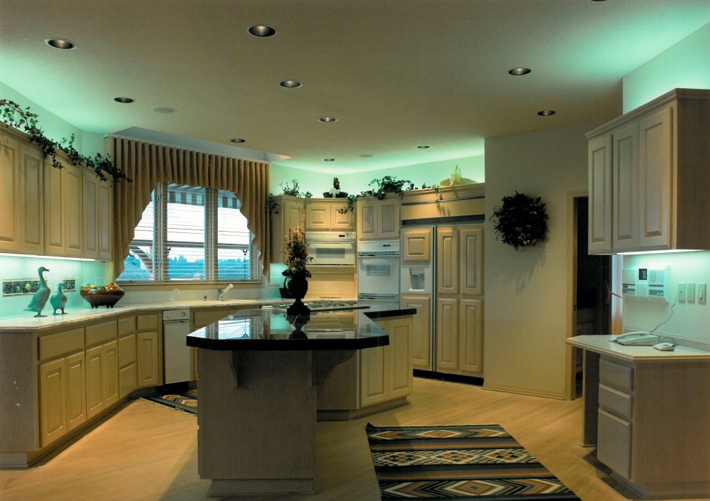 1993 Oregon Reign - kitchen island - Street of Dreams custom home by Rick Bernard Custom Homes.
