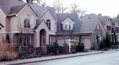 Oregon Fir 2001 front house (2) - Street of Dreams custom home by Rick Bernard Custom Homes.