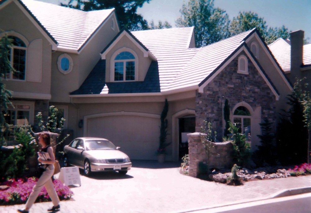 Oregon Fir 2001 front house (3) - Street of Dreams custom home by Rick Bernard Custom Homes.
