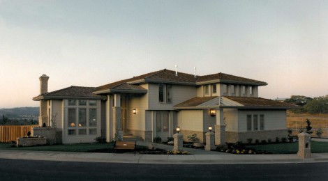 Oregon Mist 1992 - Street Front View - Bernard Custom Homes - Street of Dreams/